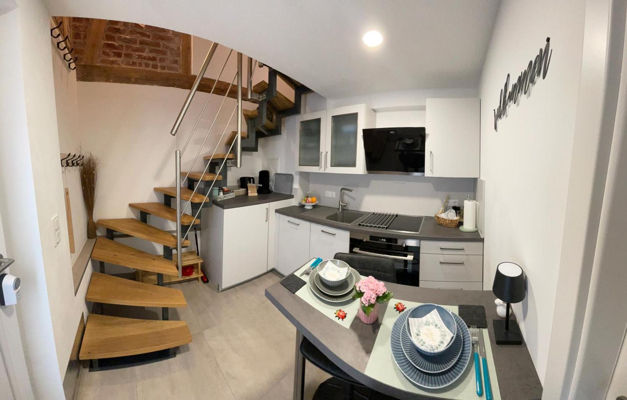 Charmantes Luxus Maisonette- Apartement 바트헤르스필드 외부 사진