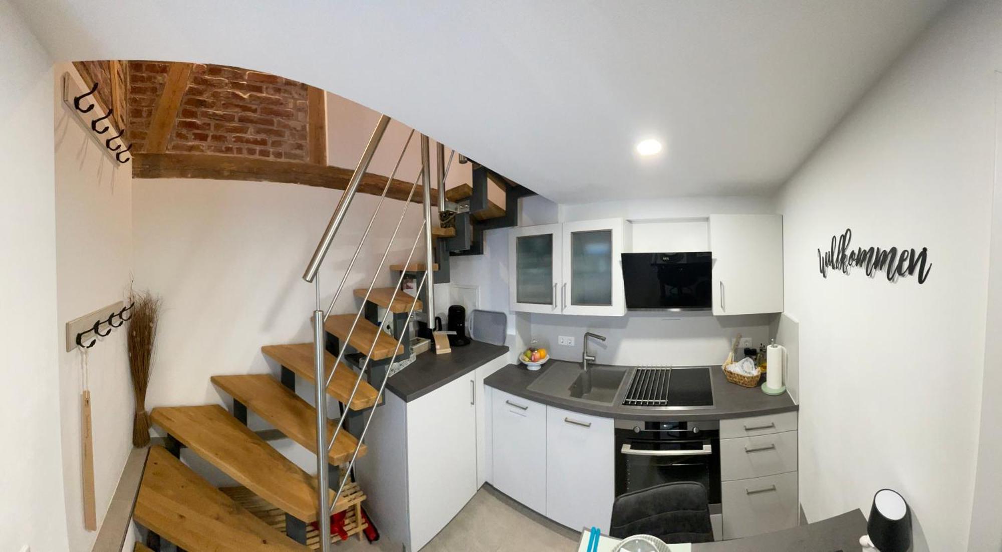 Charmantes Luxus Maisonette- Apartement 바트헤르스필드 외부 사진