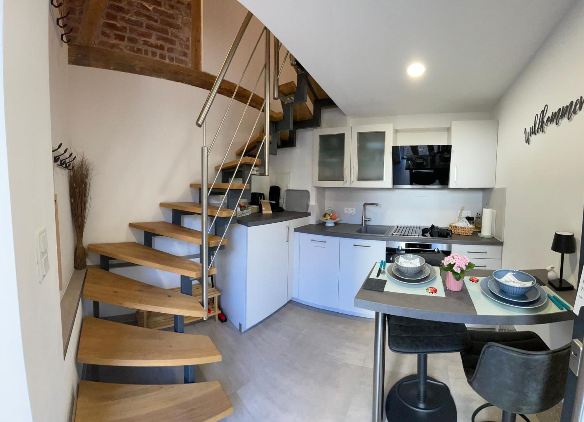 Charmantes Luxus Maisonette- Apartement 바트헤르스필드 외부 사진